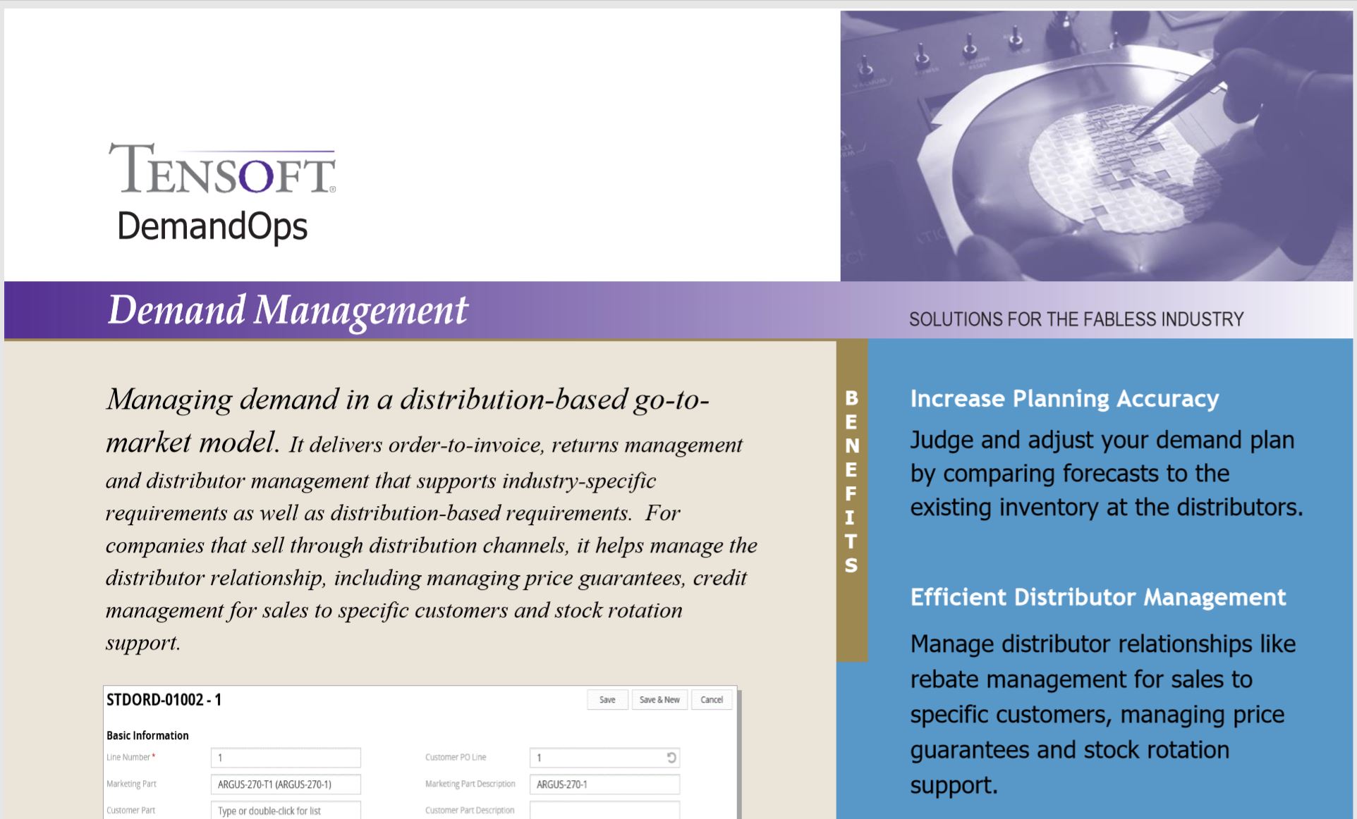 Tensoft DemandOps Fact Sheet