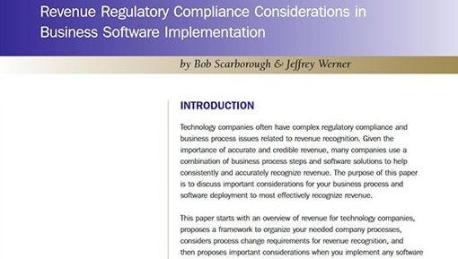 Revenue Regulatory Compliance Whitepaper